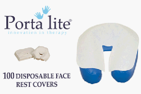 Porta-Lite Massage Table DISPOSABLE FACE REST COVERS [Quantity 100]